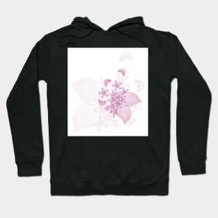 delicate pink butterflies and flowers Hoodie